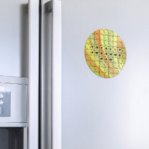 Imã Quebra-cabeça Amarelo/Marrom Pai Totalmente Incr