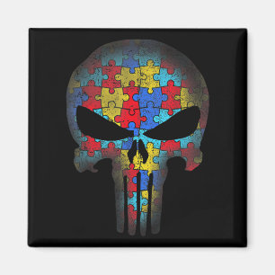 Imã Quebra-cabeça de Consciência sobre Autismo do Crân