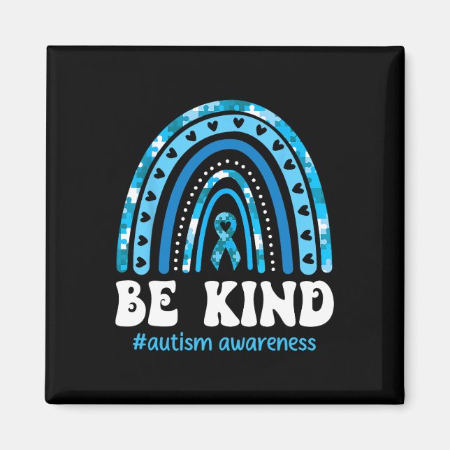 Imã Quebra-cabeça de Conscientização sobre Autismo Sej (Frente)
