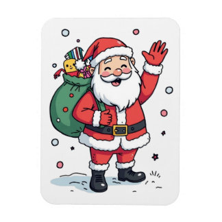 Ímã Quebra-cabeça de Natal dos Papais noeis Jolly - Fe