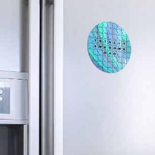 Imã Quebra-cabeça Pai Azul Totalmente Incrível