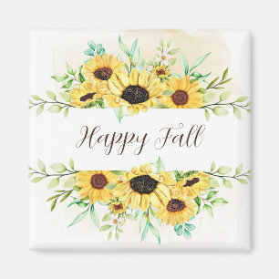 Imã Quebra do quadro Girassóis com texto personalizáve