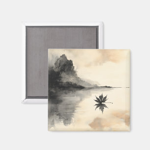 Imã Quebra Silenciosa de outono Sunset Minimalista