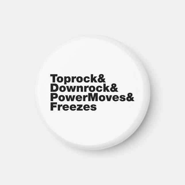 Imã Quebrando Movimentos (Breakdancing) (Frente)