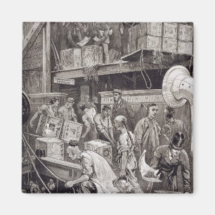 Imã Quebrando o volume a bordo de um navio do chá na