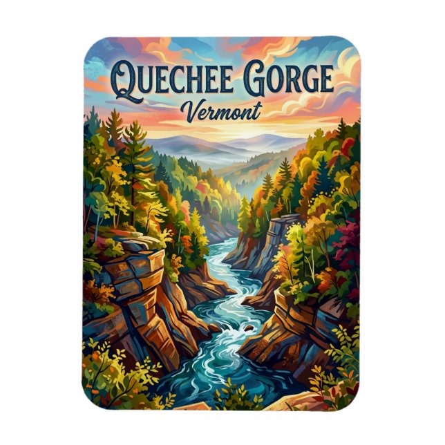 Ímã Quechee Gorge Vermont (Vertical)