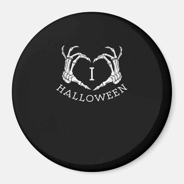 Imã Queda do Coração do Esqueleto das Halloween (Frente)