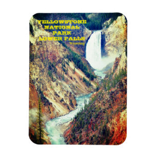 Ímã Queda inferior do Parque Nacional de Yellowstone,