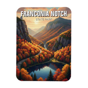 Ímã Queda na Viagem do Parque Estadual de Notch na Fra