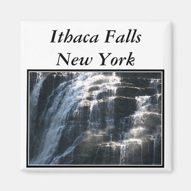 Imã Quedas de água em Ithaca Falls em Nova York (Frente)