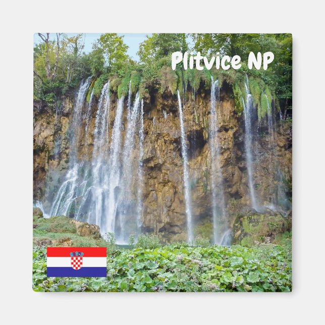 Imã Quedas de água no Parque Nacional de Plitvice - Cr (Frente)