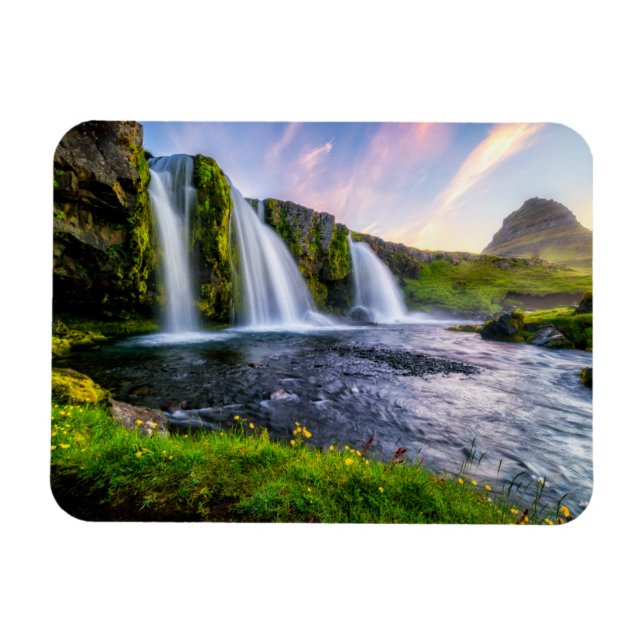 Ímã Quedas | Kirkjufellsfoss, Islândia (Horizontal)