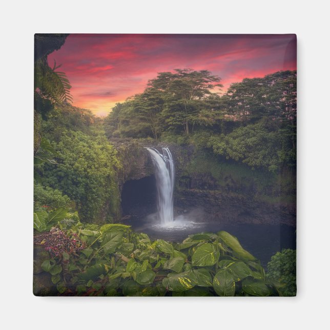Imã Quedas | Rainbow Falls, Hilo, Havaí (Frente)