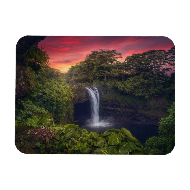 Ímã Quedas | Rainbow Falls, Hilo, Havaí (Horizontal)
