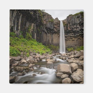 Imã Quedas   Svartifoss Waterfall, Sul da Islândia