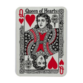 ÍMÃ QUEEN OF HEARTS CARD