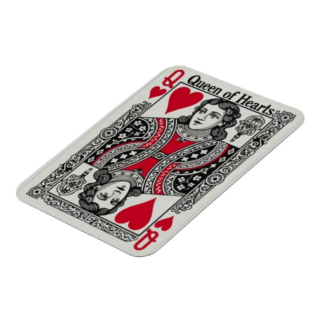 ÍMÃ QUEEN OF HEARTS CARD (Left Side)