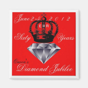 Imã Queens Diamond Jubileu Magnet