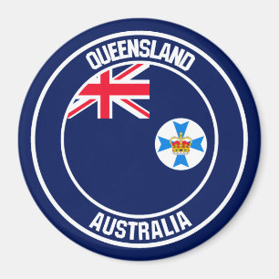 Imã Queensland Round Emblem