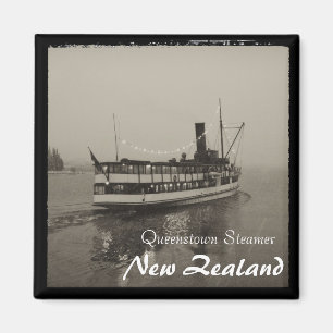 Imã Queenstown, Navio a vapor, Nova Zelândia (Magnet)