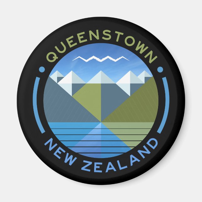 IMÃ QUEENSTOWN NEW ZEALAND MAGNET (Frente)