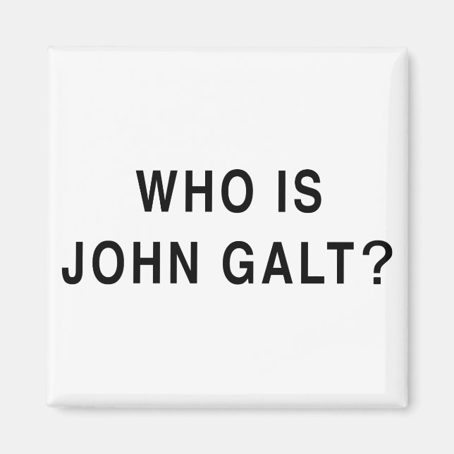 Imã Quem é John Galt? (Frente)