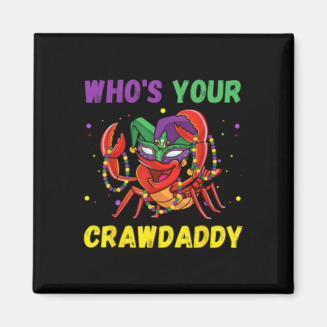 Imã Quem É Seu Crawdaddy Lagostim Jester Contas Piada  (Frente)