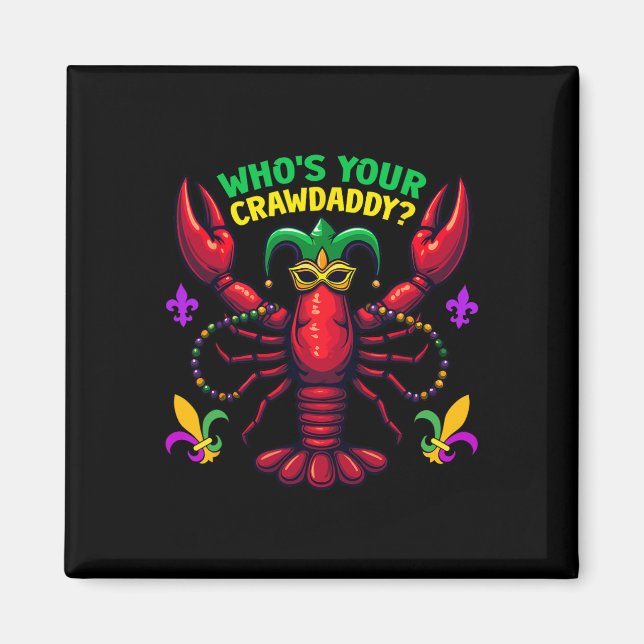 Imã Quem É Seu Crawdaddy Lagostim Jester Contas Piada  (Frente)