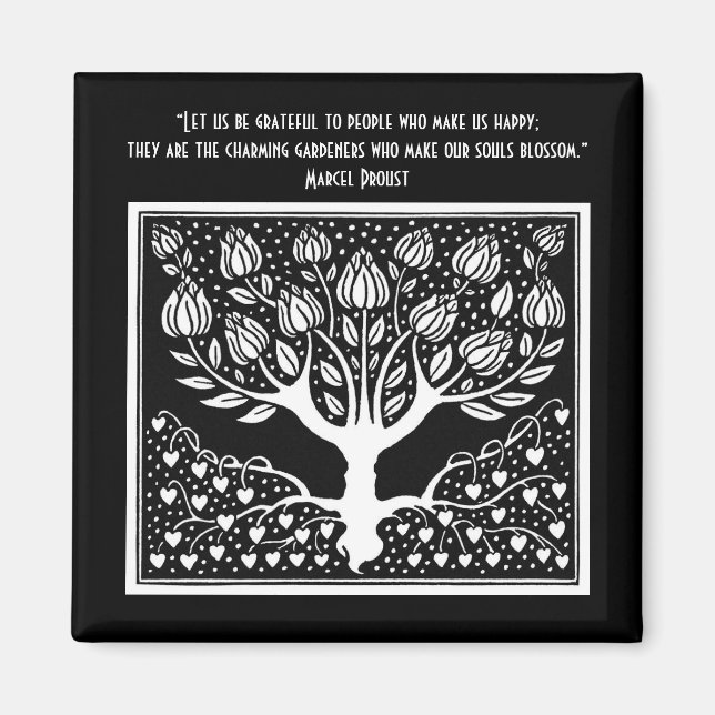 Imã Quem faz a alma florescer (Frente)