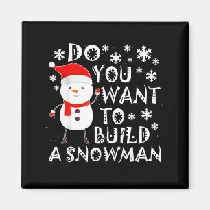 Imã Quer Construir Um Boneco de Neve Doce Boneco de Ne