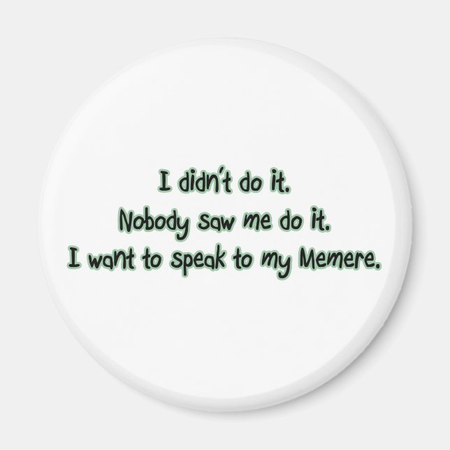 Imã Quer falar com a Memere (Frente)