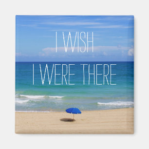 Imã Queria Estar Lá - Blue Beach Umbrella