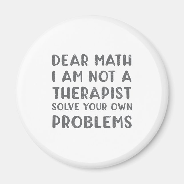 Imã Querida Matemática, Não Sou Um Terapeuta Resolvend (Frente)