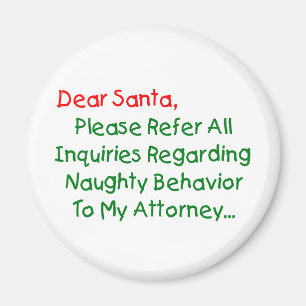 Imã Querido Advogado Papai Noel - Carta de Natal Diver