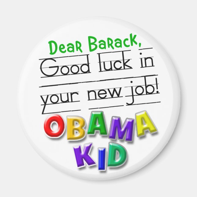 Imã Querido Barack, boa sorte no seu novo emprego! (Frente)