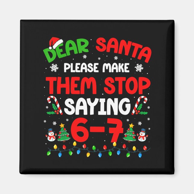 Imã Querido Papai Noel 67 Meme Natal Divertido Seis Se (Frente)