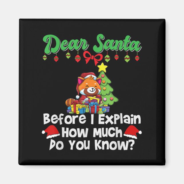 Imã Querido Papai Noel Antes de Eu Explicar Quanto Voc (Frente)