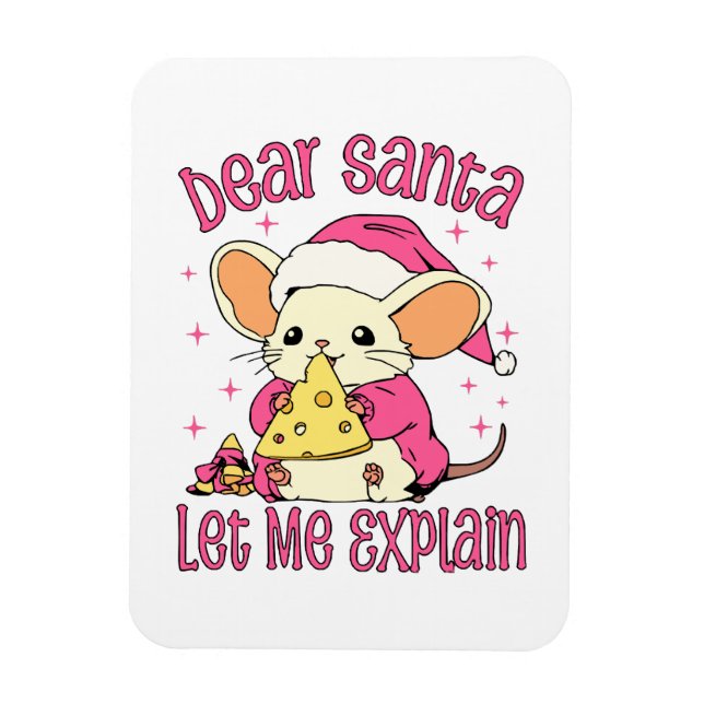 Ímã Querido Papai Noel, Deixe-me Explicar (Vertical)