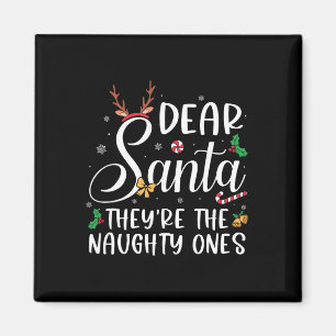Imã Querido Papai Noel Eles São Os Travessos Natal Fam