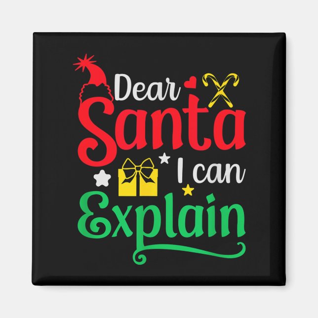 Imã Querido Papai Noel Eu Posso Explicar Piadas De Nat (Frente)