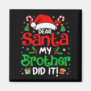 Imã Querido Papai Noel Meu Irmão Fez Isso Funny Christ