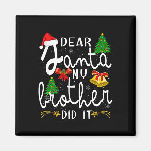 Imã Querido Papai Noel Meu Irmão Fez Isso Funny Christ