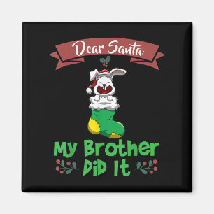 Imã Querido Papai Noel Meu Irmão Fez Isso Irmãos Natal