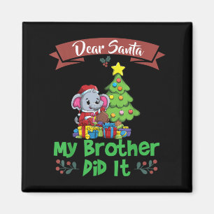 Imã Querido Papai Noel Meu Irmão Fez Isso Irmãos Natal