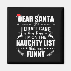 Imã Querido Papai Noel Não Me Importo Quanto Tempo Est