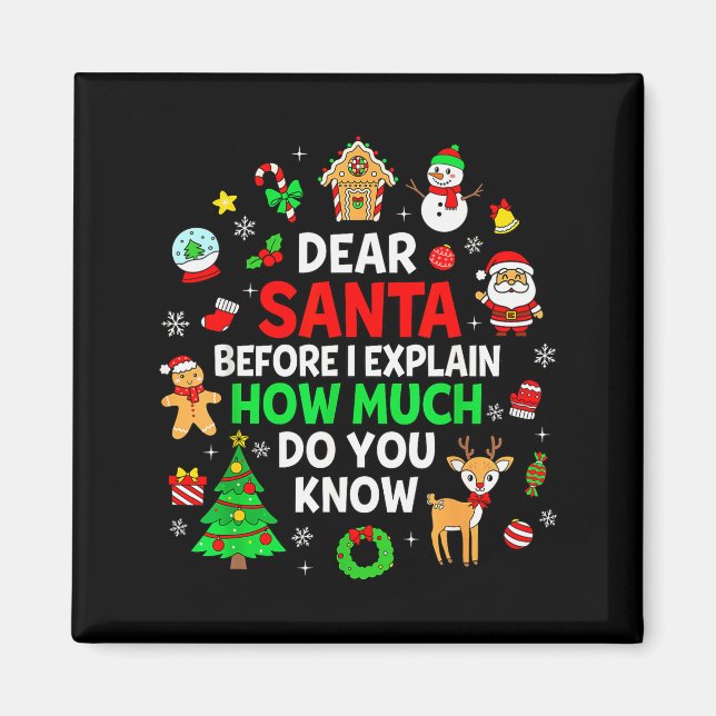 Imã Querido Papai Noel Posso Explicar Piada de Natal C (Frente)