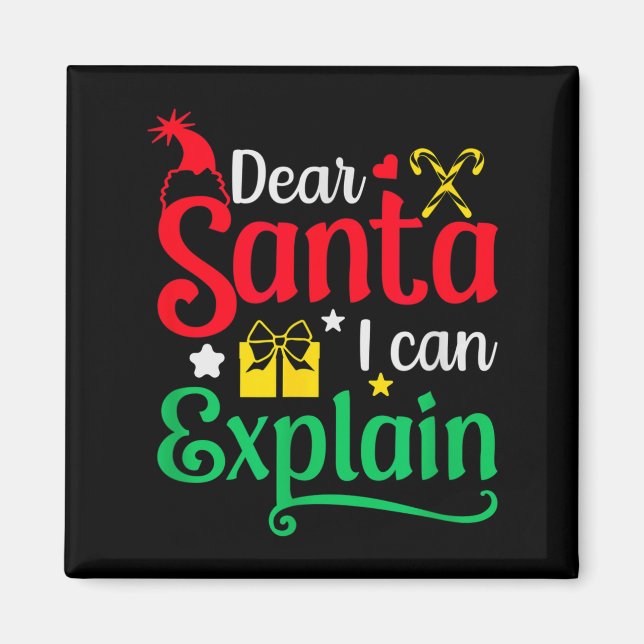 Imã Querido Papai Noel Posso Explicar Piadas de Natal  (Frente)
