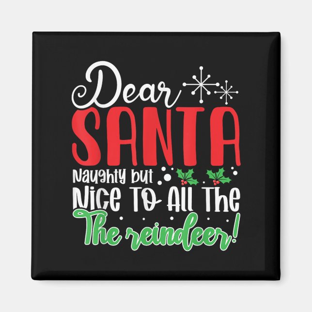 Imã Querido Papai Noel Travesso Mas Simpático Para Tod (Frente)