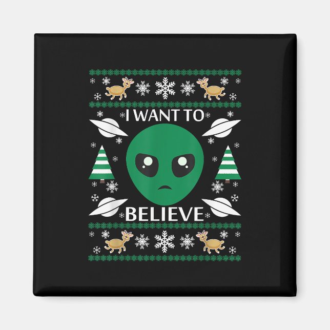 Imã Quero Acreditar No Natal Da Alienígena (Frente)