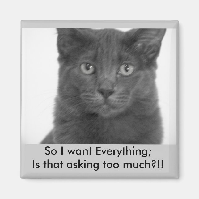 Imã Quero tudo, Magnet (Frente)